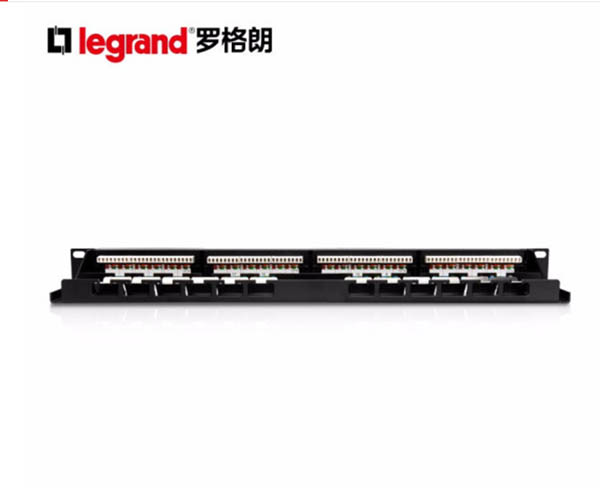 超五類(lèi)非屏蔽24口模塊式配線(xiàn)架632793-50（含模塊632700-2）