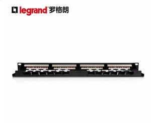 超五類(lèi)非屏蔽24口模塊式配線(xiàn)架632793-50（含模塊632700-2）